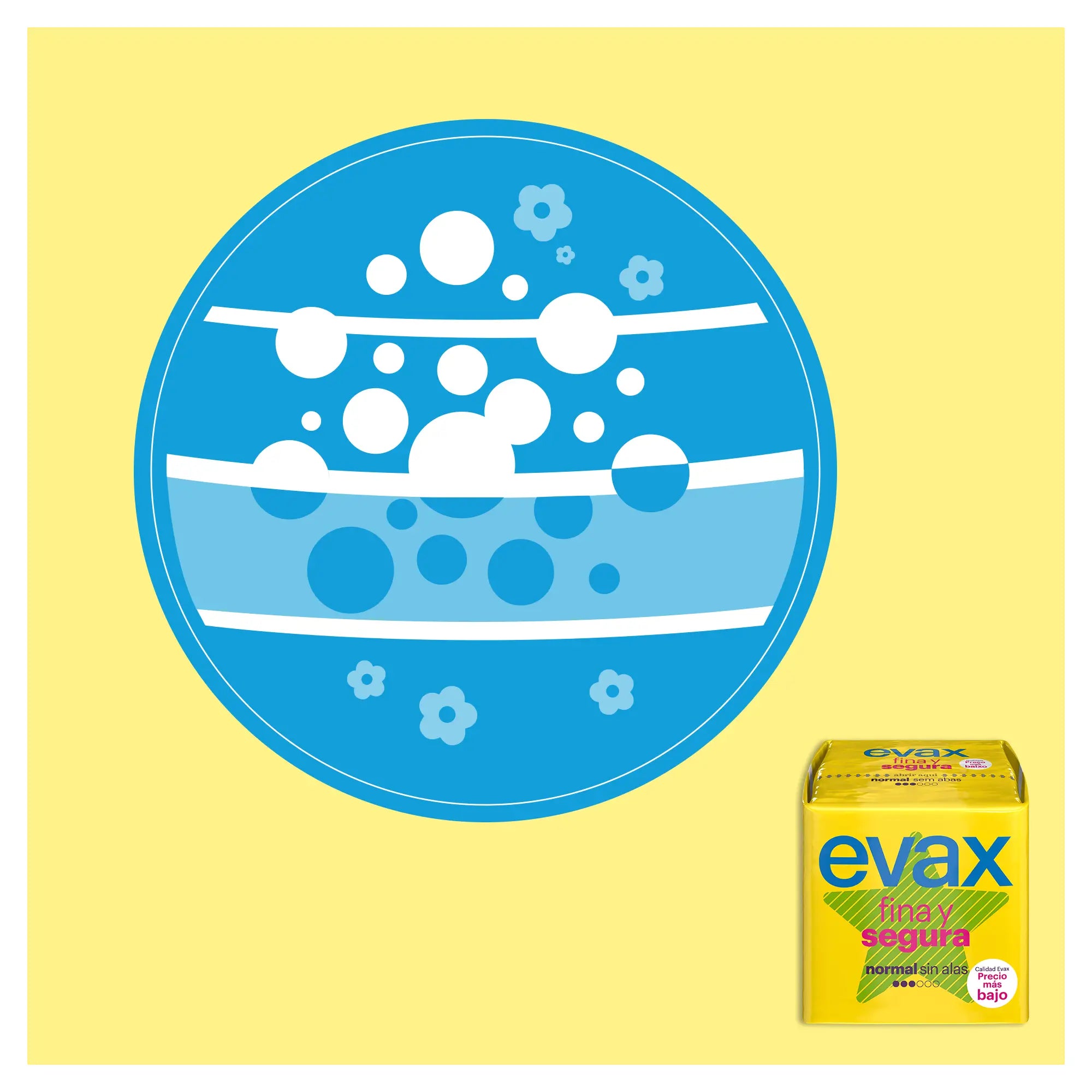 Evax Fina y Segura Normal Pads 16 units