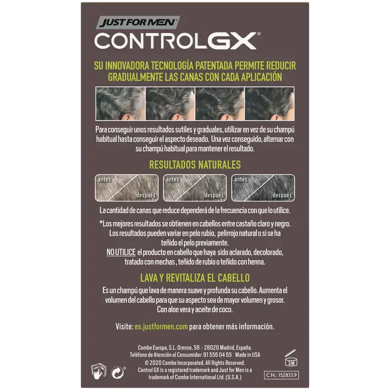 Just For Men Control Gx Grey Hair Reducer Shampoo 118 ml
