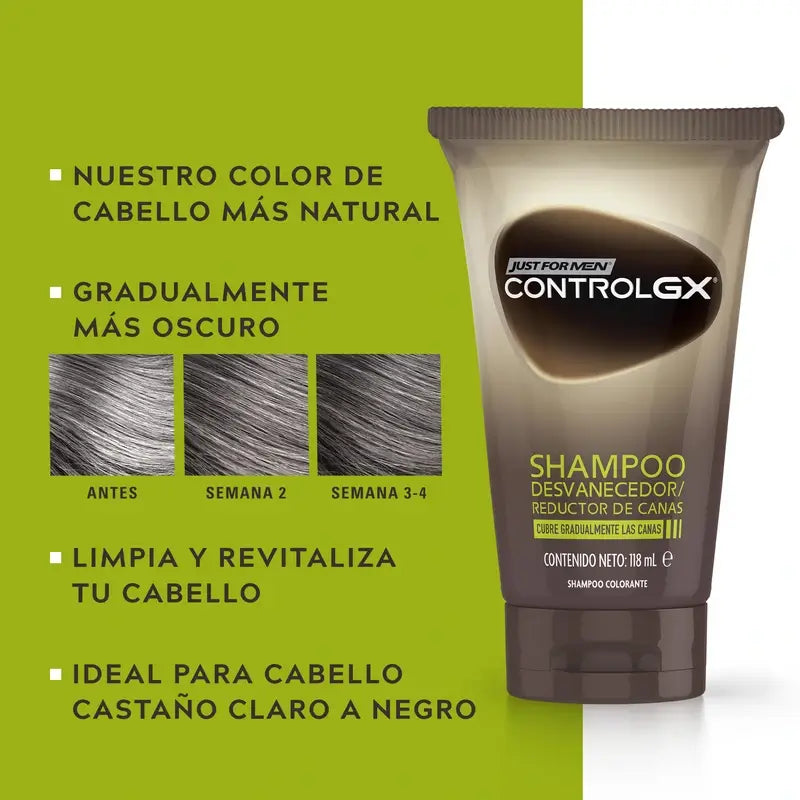 Just For Men Control Gx Grey Hair Reducer Shampoo 118 ml