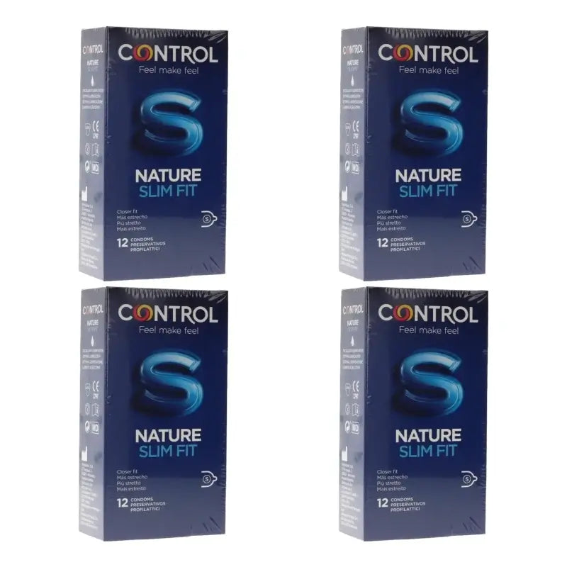 Control Nature Slim Fit Condoms, 12-pack, pack of 4
