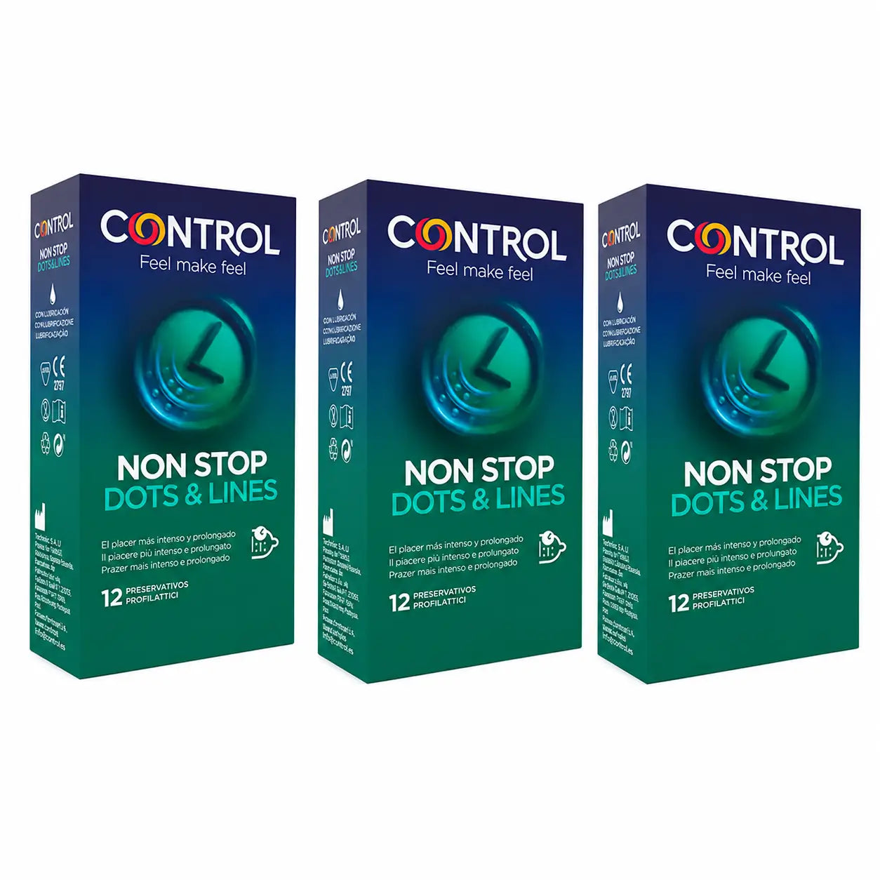 Control Non Stop Dots & Lines, 12 pieces, pack 3