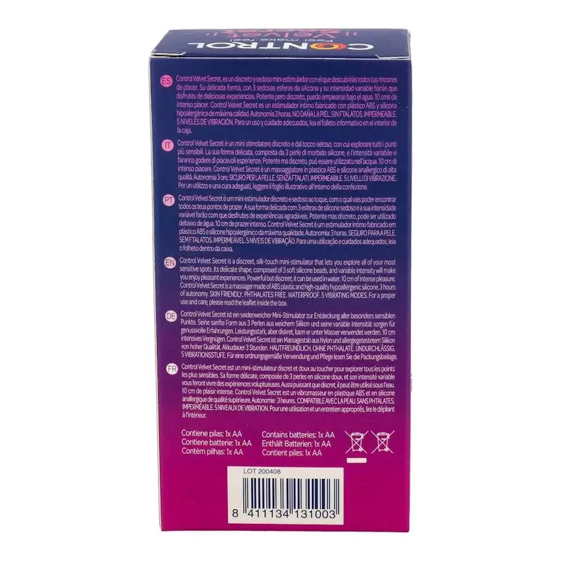 Control Velvet Secret Vibrator