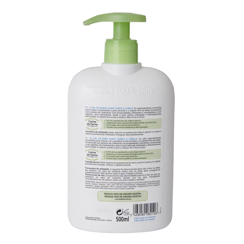 Corine De Farme Ultra Moisturising Bath Gel Calendula , 500 ml
