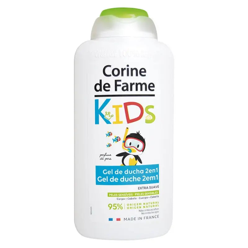 Corine De Farme Kids 2 In 1 Shower Gel Pear, 300 ml