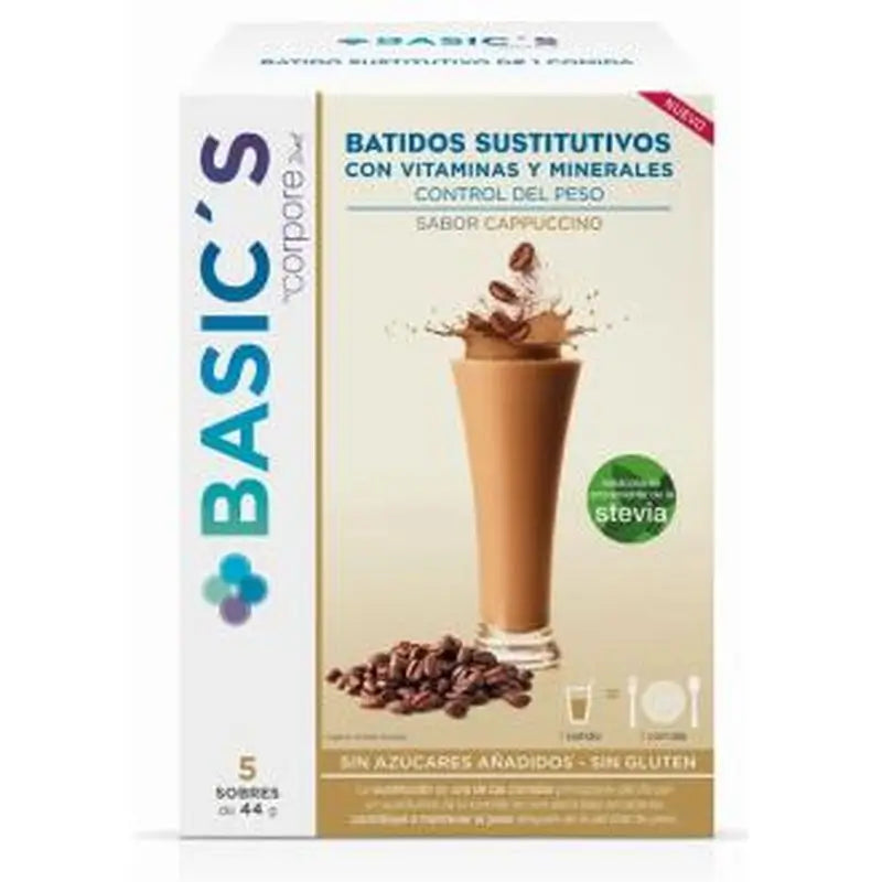 Corpore Diet Corpore Basics Cappuccino Replacement Shake 5 Sbrs