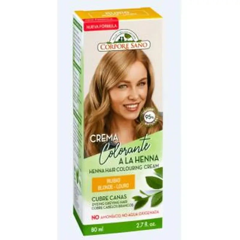 Corpore Sano Blonde Henna Colouring Cream 80Ml.