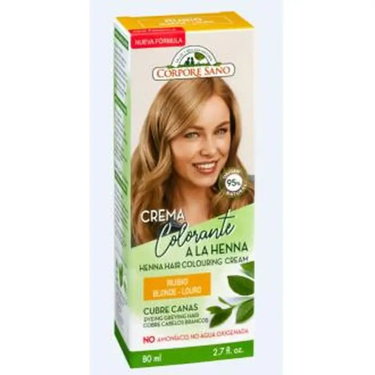 Corpore Sano Blonde Henna Colouring Cream 80Ml.