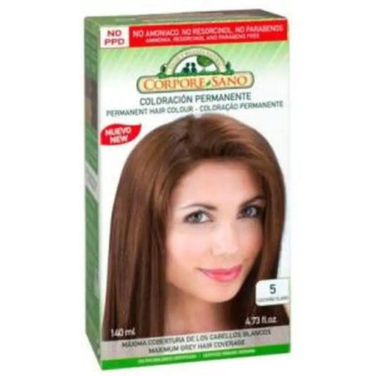 Corpore Sano Light Brown Hair Dye (5) 140Ml.