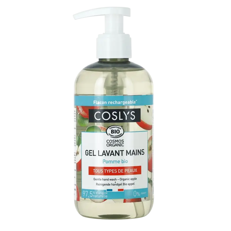 Coslys Organic Liquid Hand Soap with Apple, 1000 ml