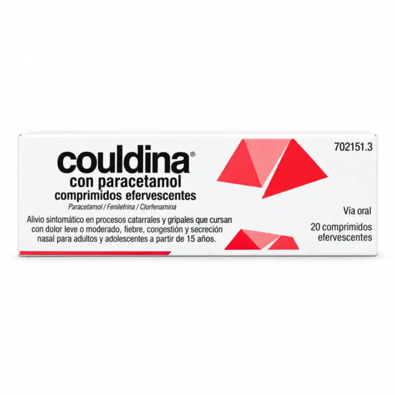 Couldina with Paracetamol 20 Effervescent tablets