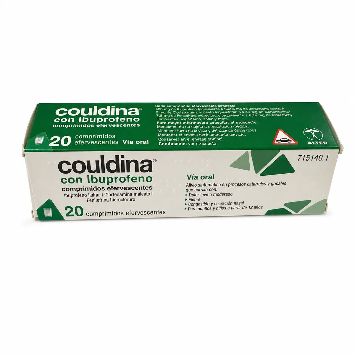 Couldina with Ibuprofen 20 Effervescent Tablets