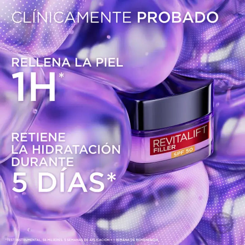 L'Oréal Paris Intensive Replenishing Cream With Hyaluronic Acid And Spf 50: Volume And Uvb/Uva Protection
