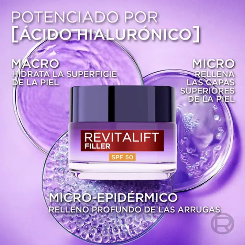 L'Oréal Paris Intensive Replenishing Cream With Hyaluronic Acid And Spf 50: Volume And Uvb/Uva Protection