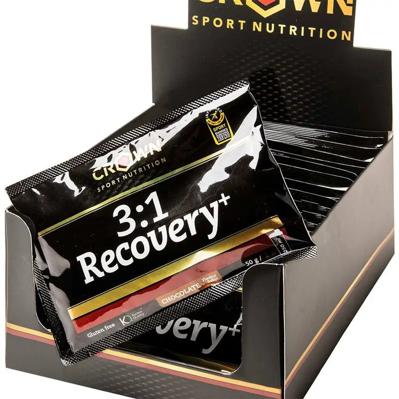 Crown Sport Nutrition 3:1 Recovery+ Chocolate Single Dose, 10 x 50 grams