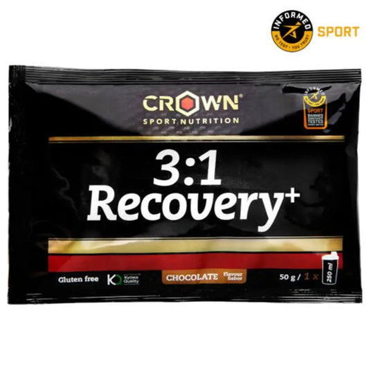 Crown Sport Nutrition 3:1 Recovery+ Chocolate Single Dose , 50g