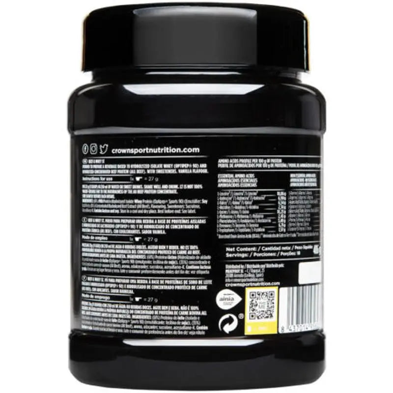 Crown Sport Nutrition Beef & Whey Vanilla , 486 g (18 servings)