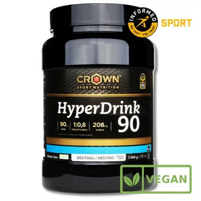 Crown Sport Nutrition Hyperdrink 90 Neutral , 1.49 kg(16 servings)