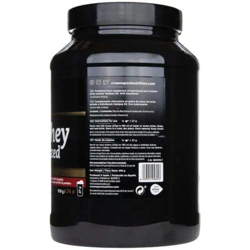 Crown Sport Nutrition Iso Whey Hydrolyzed Chocolate , 918 g (34 servings)