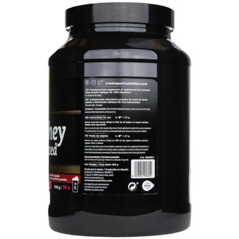 Crown Sport Nutrition Iso Whey Hydrolyzed Strawberry , 918 g (34 servings)