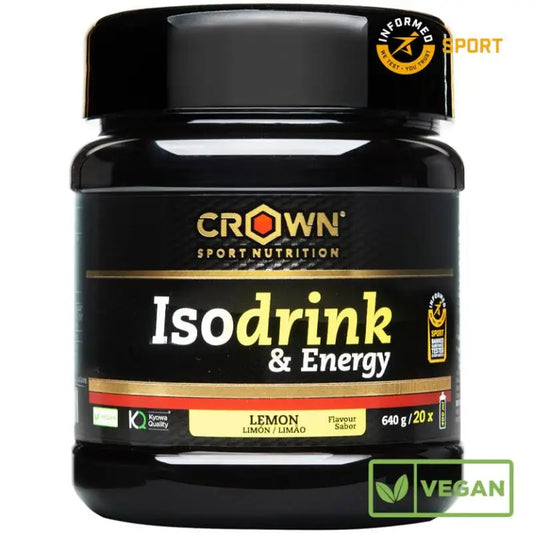 Crown Sport Nutrition Isodrink & Energy Lemon , 640 g / 20 intakes 400 ml