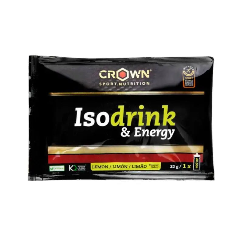 Crown Sport Nutrition Isodrink & Energy Lemon Single Dose , 32 g