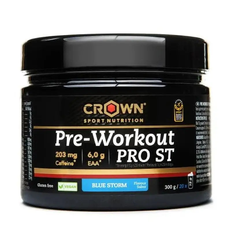 Crown Sport Nutrition Pre Workout Pro St Blue Storm , 300 g (20 servings)