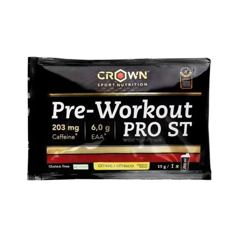 Crown Sport Nutrition Pre Workout Pro St Citrus Single Dose , 15 g