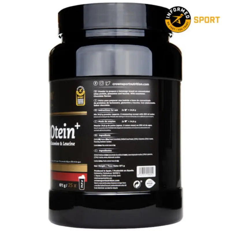 Crown Sport Nutrition Whey Protein + Chocolate , 871 g (25 servings)