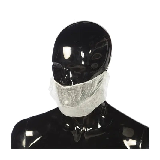 Cuatrogasa Polypropylene Beard Covers White, 100 pcs.