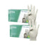 Cuatrogasa Latex Powder Free Gloves White Size L, 2X100 Units