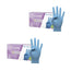 Cuatrogasa Dermolite Powder Free Nitrile Gloves Blue Size L, 2X100 Units
