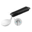 non-spill swivel spoon