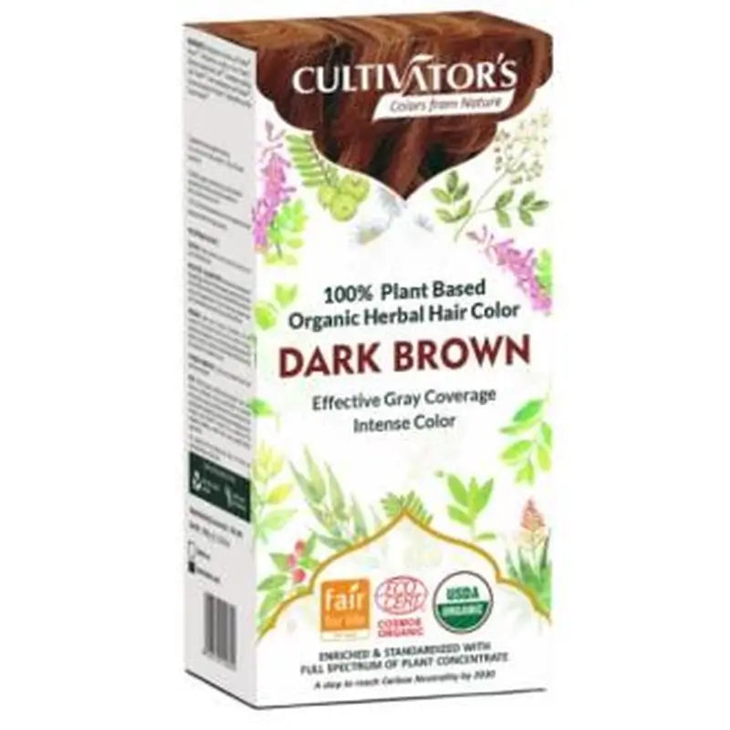 Cultivators Dark Golden Brown Organic Dye 100Gr Ecocert