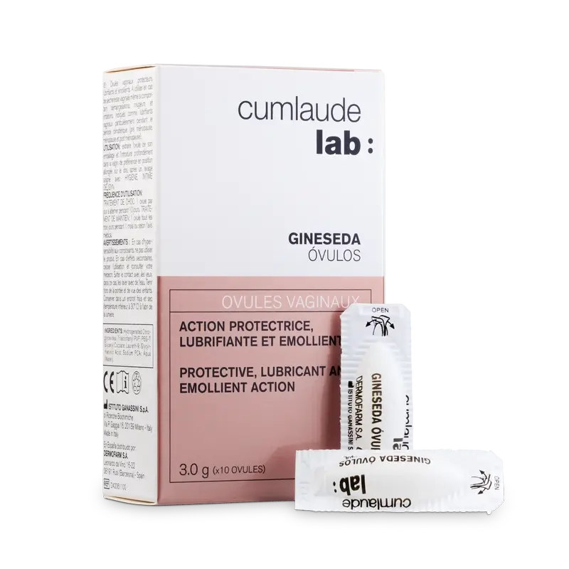 Cumlaude Lab Gineseda Vaginal Protective Ovules, 10 Units