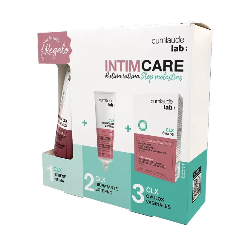 Cumlaude Lab Pack Stop Discomfort Clx External Moisturiser 30 Ml + Clx Ovule + Intimate Hygiene Gift 100 Ml