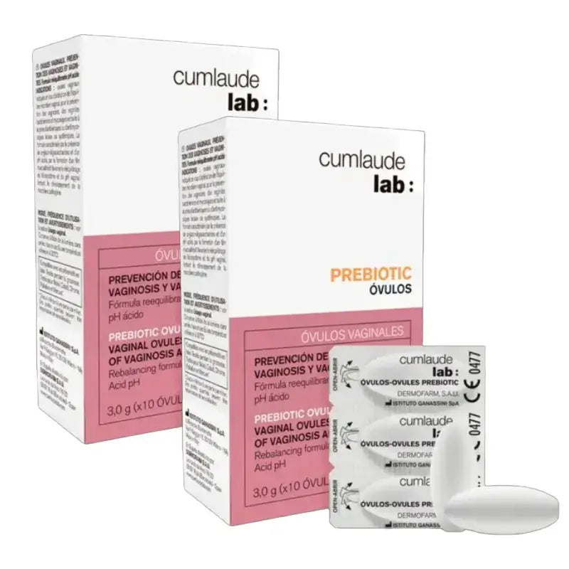 Cumlaude Lab Prebiotic, Pack 2 x 10 Vaginal Eggs