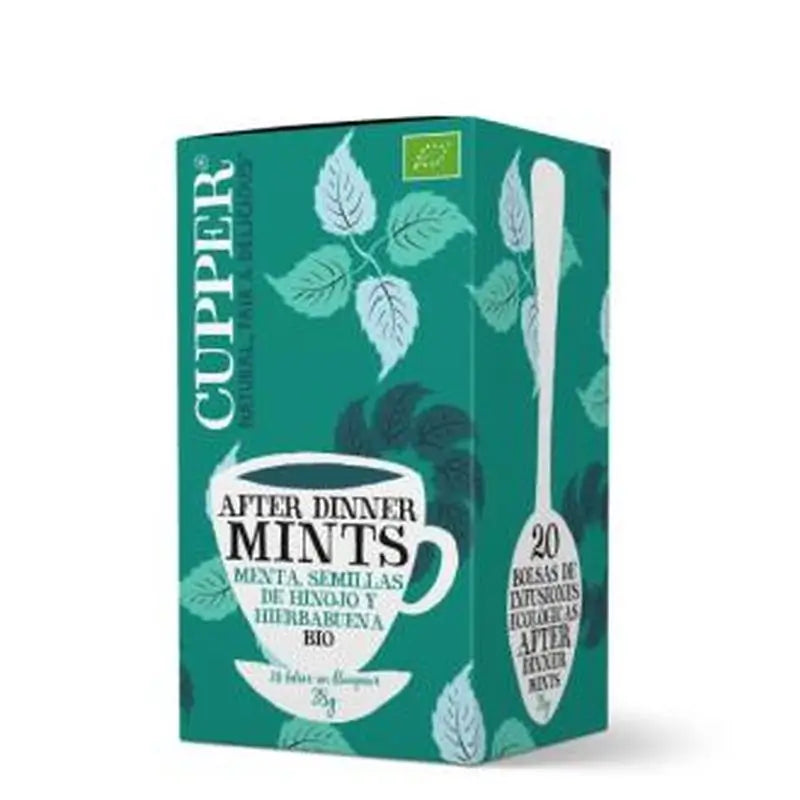 Cupper After Dinner Mint Infusion 20Sachets. Bio