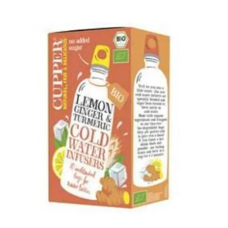 Cupper Lemon-Ginger-Curcuma Cold Infusion 10Sachet Organic