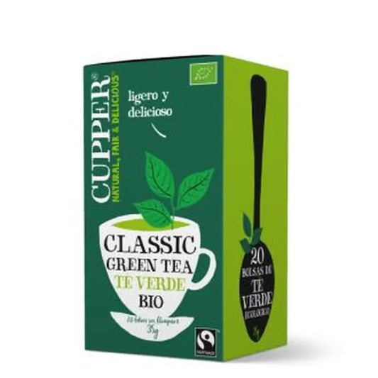 Cupper Green Tea Infusion 20Sachets. Bio