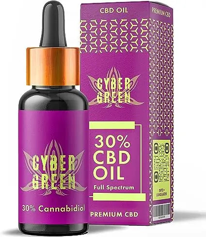 Cybergreen Pure Cbd Oil Full Spectrum 30% Coconut Oil Base 0% Thc , 10 ml