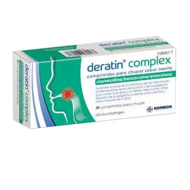 Deratin Complex Peppermint 30 tablets for sucking
