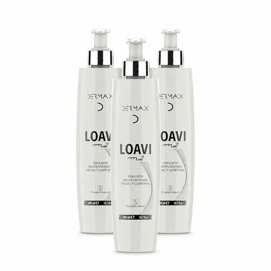 Dermax Loavi M2 Face and Body Emulsion, Pack of 3 x 500 ml