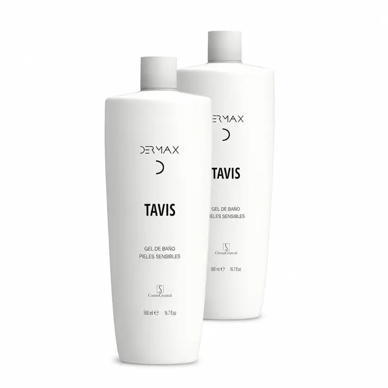 Dermax Tavis Shower Gel for Sensitive Skin, Pack of 2 x 500 ml