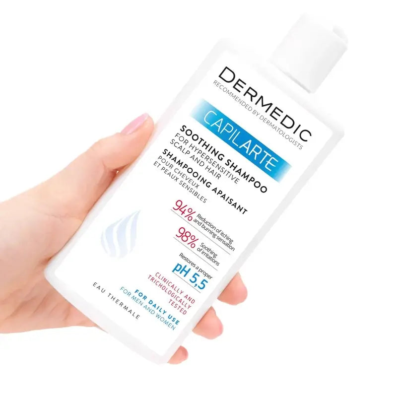 Dermedic Capilarte Soothing Shampoo For Sensitive Scalp, 300 ml