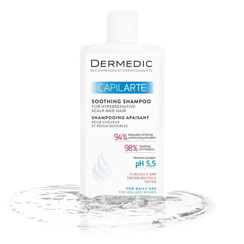 Dermedic Capilarte Soothing Shampoo For Sensitive Scalp, 300 ml