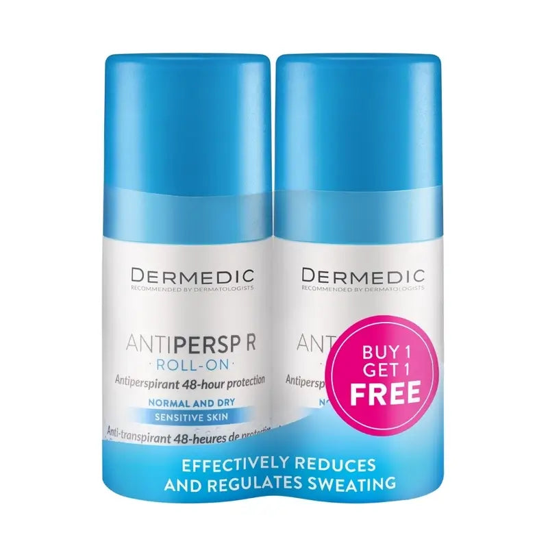 Dermedic Duo Antipersp R Antiperspirant Roll-On 48-Hour , 2 x 60 ml