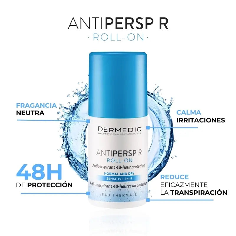 Dermedic Duo Antipersp R Antiperspirant Roll-On 48-Hour , 2 x 60 ml