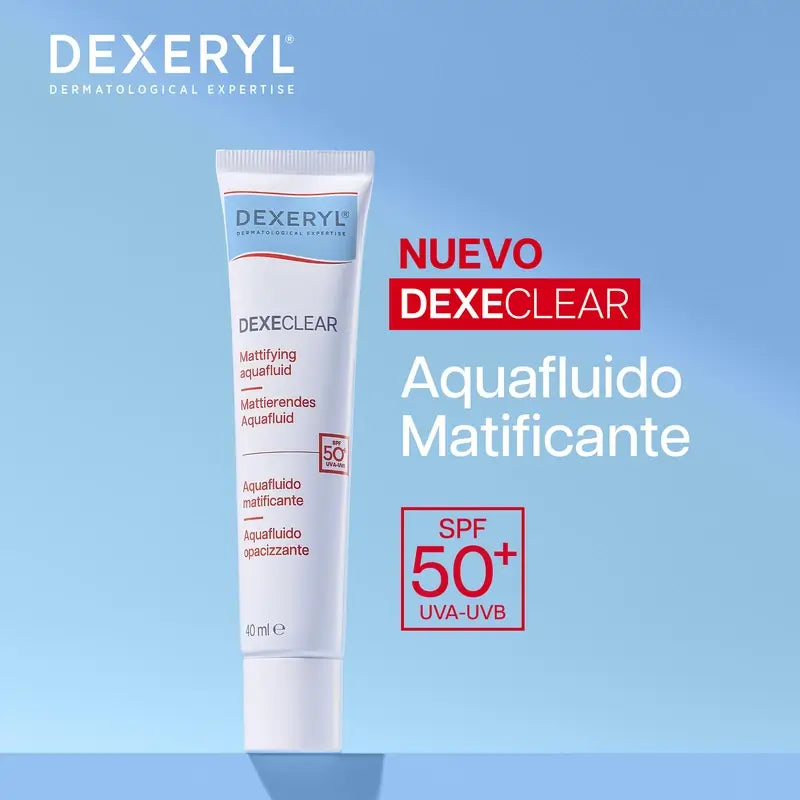 Dexeryl Dexeclear Mattifying Aquafluid Spf50+ , 40 ml