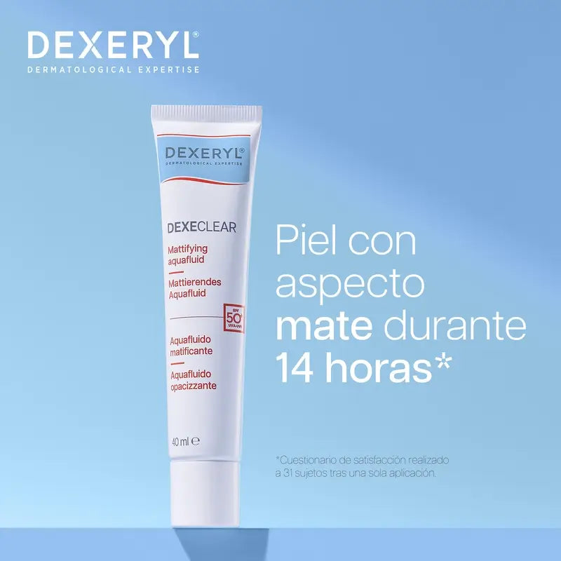 Dexeryl Dexeclear Mattifying Aquafluid Spf50+ , 40 ml