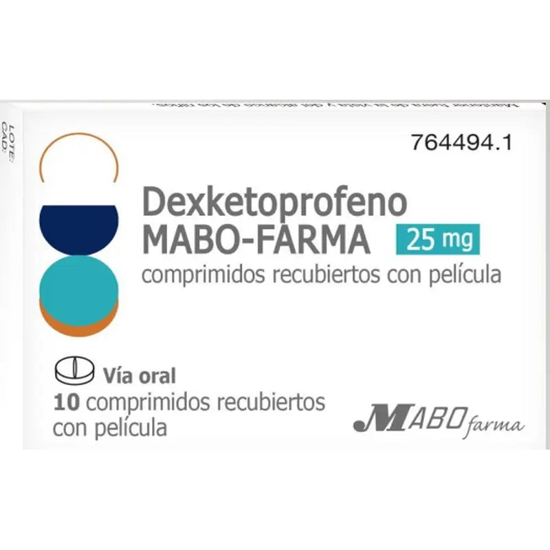Dexketoprofen Mabo 25 mg, 10 tablets